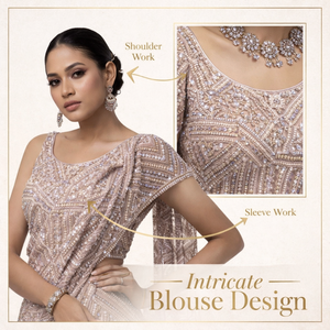 Modern Plus Size Designer Luxury Hand-Beaded Bridal Lehenga Choli Lace Draped Crystal Embroidery Matching Dupatta Premium - Product Image 3