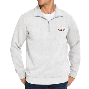 Sweat-shirt élégant pour homme à demi-zip, pull à quart de zip de qualité supérieure, tissu doux et confortable, haut décontracté à manches longues pour le quotidien - Product Image 1
