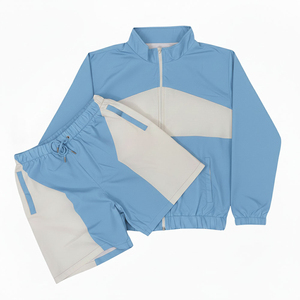 Conjunto Cortavientos Ligero y Transpirable al por Mayor, Ropa Urbana para Hombre, Chaqueta Cortavientos Oversize con Capucha y Pantalones Cortos, Conjunto Unisex de Verano - Product Image 4