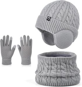 Bonnet rayé mignon 100 % acrylique pour homme, style décontracté, design bicolore noir et blanc, idéal pour l'extérieur, unisexe, taille adulte - Product Image 1