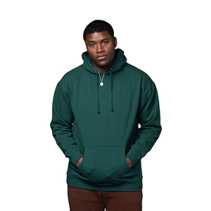 <b>Men's</b> Custom Heavyweight 100% Cotton <b>Pullover</b> Hooded Hoodie Quick Dry Breathable Loose Fit Winter Fleece Solid Pattern - Product Image 1
