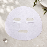 Masque facial en gaze violette Y514, matériau en fibres végétales et cellulose naturelles, substrat 50 GSM pour les soins de la peau
