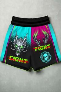 Shorts de boxe personnalisés en polyester, tissu respirant, impression par sublimation, logo brodé, vêtements de sport, taille personnalisée - Product Image 5