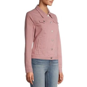Chaqueta de Mezclilla Desgastada para Mujer, Manga Larga, Chaqueta de Invierno de Algodón, Diseño Personalizado, Venta al Por Mayor OEM - Product Image 6