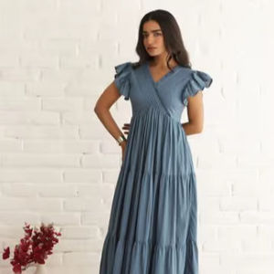 Vestidos Largos Maxi de Algodón con Encaje Calado, Sin Mangas, Elegantes y Casuales de Verano para Mujer, Diseño Nuevo y Popular 2026 - Product Image 1