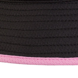 Sombrero de Pescador Negro Personalizado con Bordado de la Letra AKA, Ribete Rosa y Verde, Sombrero Casual para el Sol, Moda para Mujer, Uso en Exteriores - Product Image 5