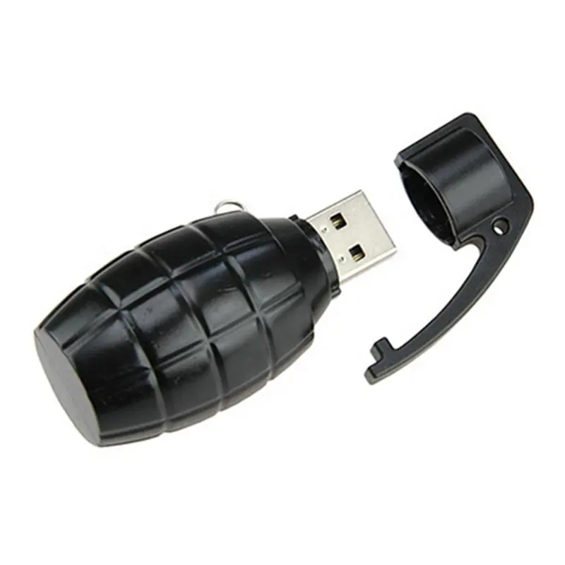 Jouets promotionnels cadeau d'entreprise dessin animé grenade formes de coup de feu USB 2 Go 4 Go lecteur en gros clé USB