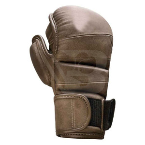 Guantes de Boxeo MMA Sanda de Cuero de Color Personalizado con Cierre de Gancho y Bucle en la Muñeca y Diseño de Fácil Colocación - Product Image 6