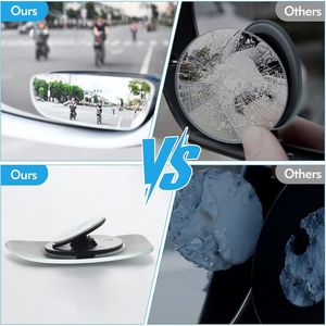 Specchietto Laterale Convesso Senza Cornice in Vetro HD per Punti Ciechi - Accessori Auto - Product Image 5