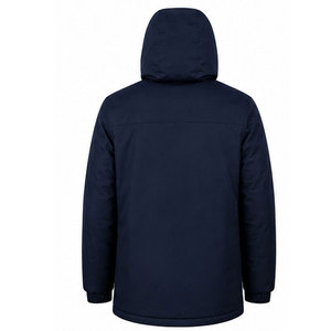 Custom Men's Heavyweight Parka <b>Jacket</b> Featuring Warm <b>Fleece</b> <b>Lining</b>, Water Resistant Fabric, Detachable Hood and Multiple Pockets - Product Image 2