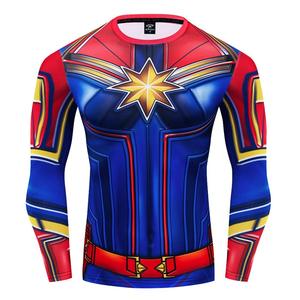 Camiseta Deportiva de Compresión con Estilo, para Entrenamiento, con Impresión Personalizada, Ropa Deportiva para Gimnasio, Suministro del Fabricante - Product Image 1