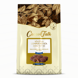 Ingredientes de Chocolate Compuesto a Granel para Galletas y Bizcochos HALAL OEM/ODM, Botones de Chocolate con Leche, Cacao 1KG, Precio Especial - Product Image 1