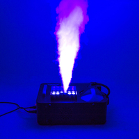 Machine à fumée SHEHDS 1500W 24 LED RGB 6CH DMX512 pour effets de scène, DJ, club, bar, concert, discothèque