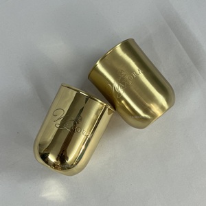 Custom Logo Luxury Brass <b>Candle</b> Jar Shiny Glossy Finish High Quality <b>Candle</b> Jar with Lid Empty <b>Candle</b> Jars for <b>Candle</b> Making - Product Image 5