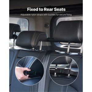 "Universal Dog Car Barrier 46" Wide <b>Cargo</b> Area Divider with See-Through Net Mesh Pet Backseat <b>Cover</b>" - Product Image 6