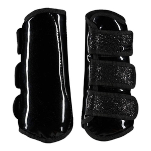 Durable Protective Luxury PU Leather Stainless Steel Horse Leg Protectors <b>Brushing</b> <b>Boots</b> Training Daily Riding 60x80x90cm - Product Image 1