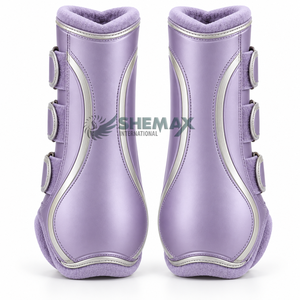 Bottes de brossage pour chevaux conçues avec des matériaux légers, une doublure douce et des fermetures réglables pour l'exercice quotidien et l'utilisation en écurie. - Product Image 1
