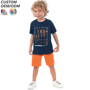 T-shirts amples pour enfants, 100 % coton, imprimés dessins animés, tendance, pour garçons et filles, collection été 2026, écologiques, ODM - Product Image 1