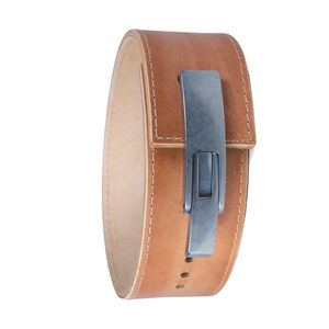 Ceinture de musculation en cuir de vachette épaisse de 10 mm, ceinture de musculation à boucle à levier, ceinture de musculation réglable en cuir - Product Image 5