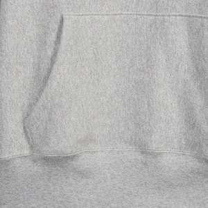 Sudadera con Capucha Gris para Hombre, Color Sólido, Algodón French Terry, Estilo Casual con Bolsillo Canguro, para Otoño - Product Image 5