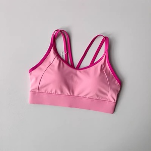 Débardeur de yoga contrasté pour femme avec soutien-gorge de sport push-up, bretelles convertibles, extensible, respirant, antichoc, pour le fitness - Product Image 3