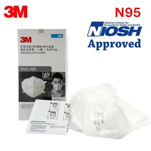 Mascarilla Desechable Ligera 3M 9502+ Plegable Verticalmente con Tela No Tejida para Protección del Trabajador Contra Partículas No Oleosas - Product Image 6