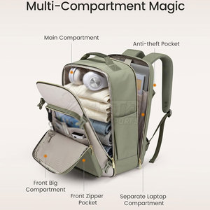 High Quality Durable Waterproof Fabric Stylish Design Zipper Closure Travel <b>Backpack</b> for Men <b>Women</b> Outdoor Journey and Daily Use - Product Image 3