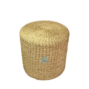 Pouf en jacinthe d'eau au design signature, ottoman tressé naturel, siège décoratif, fournisseur en gros du Vietnam - Product Image 4