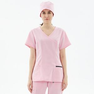 Ensemble de blouses médicales en tissu confortable pour le travail quotidien, vêtements légers et respirants pour le personnel infirmier, style ajusté - Product Image 3