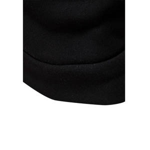 Men's Contrast Stripe Quarter <b>Zip</b> <b>Hooded</b> Pullover Fleece Sweatshirt with Kangaroo Pocket - Product Image 3