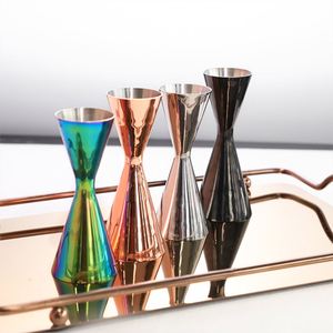 Multitamaño 30/60ml 1/2oz Sin Costuras Mr. Jigger de Cóctel Delgado de Doble Cara, Acero Inoxidable SS304, Taza Medidora de Onzas para Bartender - Product Image 2