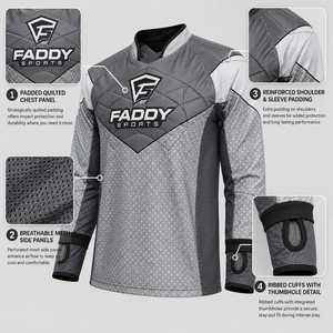 Camiseta Profesional Personalizada de Paintball con Sublimación y Acolchado, Transpirable, de Manga Larga, Uniforme Táctico para Equipo, Camiseta de Carreras - Product Image 4