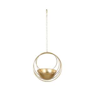 Support mural en fer robuste pour paniers suspendus et pots de fleurs avec soucoupe – Idéal pour la décoration - Product Image 5