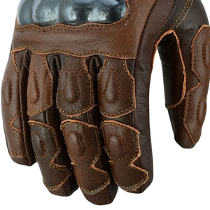 Gants de moto classiques personnalisés, respirants, imperméables, en cuir, avec protection des articulations, pour la course, la moto, le sport et la pêche - Product Image 6