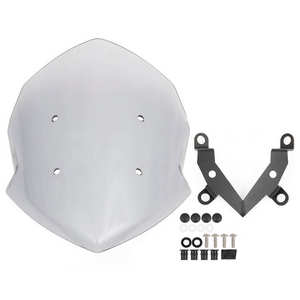 XXUN moto fumé pare-brise déflecteur de vent pare-brise carénage pour <span class=keywords><strong>Kawasaki</strong></span> Z125 <span class=keywords><strong>Z</strong></span> <span class=keywords><strong>125</strong></span> <span class=keywords><strong>Z</strong></span>-<span class=keywords><strong>125</strong></span> accessoires 2019 2020 2021 202 - Product Image 6