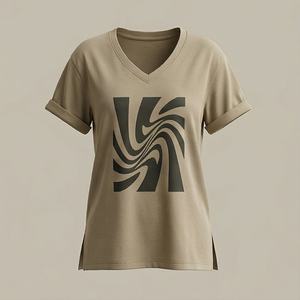 เสื้อเชิ้ตทำงานผู้หญิงมาใหม่ แฟชั่นฤดูใบไม้ผลิและฤดูใบไม้ร่วง ลายพิมพ์ทันสมัย สไตล์ลำลอง ชุดเดรสผู้หญิง ผ้าซาตินปักเลื่อม น้ำหนัก 240 กรัม ผ้าฝ้าย 100% - Product Image 1