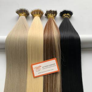Extensiones de cabello alineado con cutícula virgen 100% al por mayor precio de gran negocio para la fabricación popular de cabello Nano Tip - Product Image 2