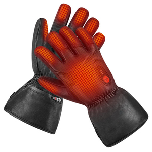 Gants de ski légers et imperméables en cuir de mouton, technologie chauffante rechargeable, coupe-vent, pour le ski de fond et le snowboard - Product Image 3