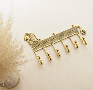 Gancho de latón de lujo para colgar llaves de coche, diseño de flores y hojas, precio económico. - Product Image 2