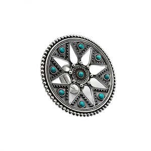 Best Selling New Fashion Star <b>Ring</b> Crafted From 925 Sterling <b>Silver</b> <b>Adjustable</b> Bohemian <b>Rings</b> With Multi Turquoise Gemstones - Product Image 1