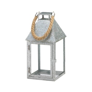 Lanternes décoratives en acier galvanisé et en verre, écologiques, faites à la main, décoration d'intérieur pour Noël, nouveauté - Product Image 5