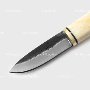 Cuchillo Puukko Escandinavo para Caza y Supervivencia, Hoja de Acero Inoxidable con Punta Caída, Mango de Hueso, Funda de Cuero, 7.5 Pulgadas de Longitud Total, OEM - Product Image 3