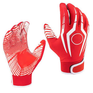 Gants de football américain en latex de qualité supérieure en gros, logo personnalisé imprimé, imperméables, compatibles écran tactile, super adhérents - Product Image 5