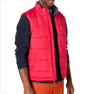 Men Sleeveless Puffer Vest Winter Warm Quilted Jacket Lightweight Body <b>Warmer</b> Outdoor Casual Wear OEM Custom Logo - Product Image 4