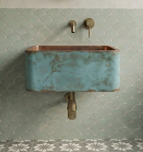 Évier en cuivre design, lavabo en cuivre fait main, évier en cuivre sur mesure, lavabo en cuivre sur mesure, évier en cuivre exclusif fait main - Product Image 5