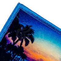 Patchs de sublimation avec designs personnalisés imprimés pour vêtements, vestes, sacs et accessoires de mode, pour la personnalisation de la marque.