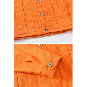 เสื้อแจ็คเก็ตยีนส์ผู้ชาย คอตั้ง สไตล์วินเทจ สีพื้น เรียบง่าย กันลม ระบายอากาศได้ดี ปรับแต่งได้ แฟชั่นฤดูหนาว - Product Image 5