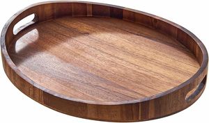 Bandeja de servir de madera ligera y ecológica con bordes lisos para un transporte seguro y fácil durante el servicio. - Product Image 5