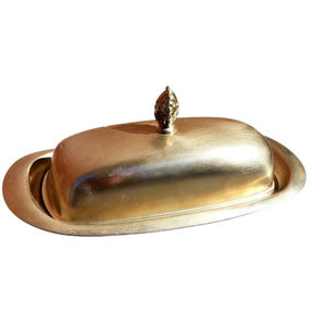 Utensilios de Cocina Hechos a Mano, Vajilla Clásica Pulida para Encimera, Platos y Vajilla Modernos de Acero Inoxidable, Plato para Mantequilla - Product Image 1