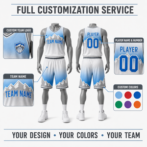 Conjunto de Uniforme de Baloncesto Personalizado para Adultos, 2 Piezas, Jersey y Pantalones Cortos de Secado Rápido para Entrenamiento de Equipos Juveniles para Niños - Product Image 3